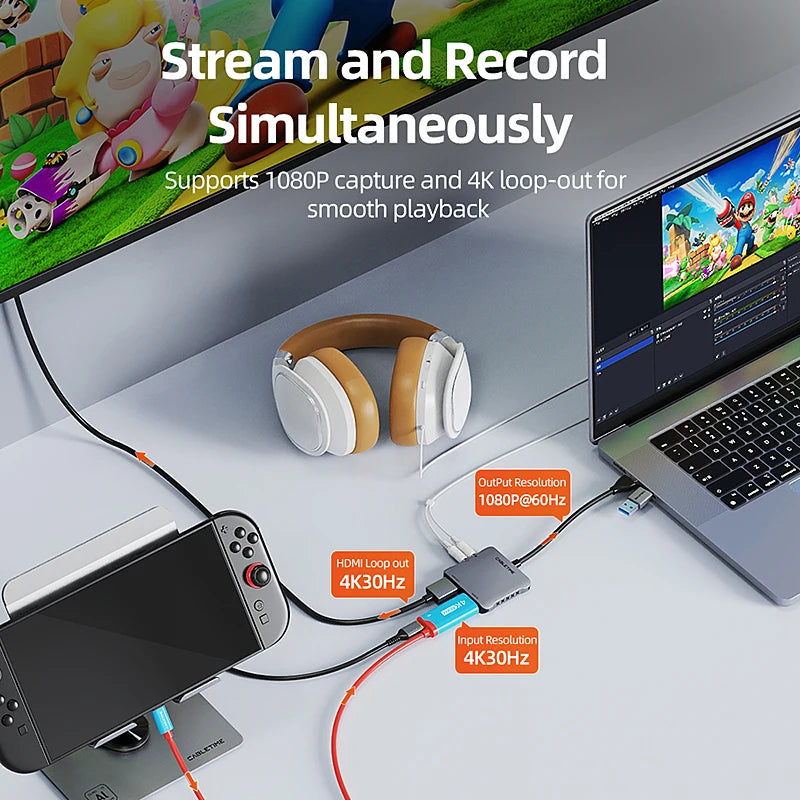 30Hz USB 3.0 HDMI Compatible Gaming Video Capture Card