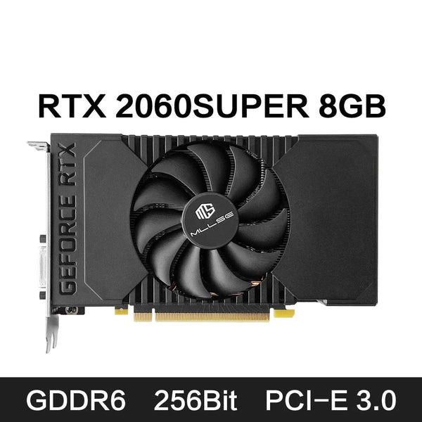 8GB RTX2060 Series GDDR6 Single Fan Video Graphics Card For PC