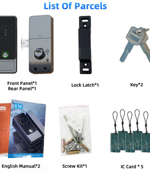  Aluminum Alloy Bluetooth Smart Fingerprint Electronic Lock