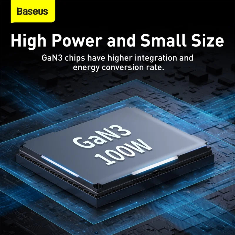Baseus 100W USB Type-C Fast Charger For MacBook iPhone Xiaomi
