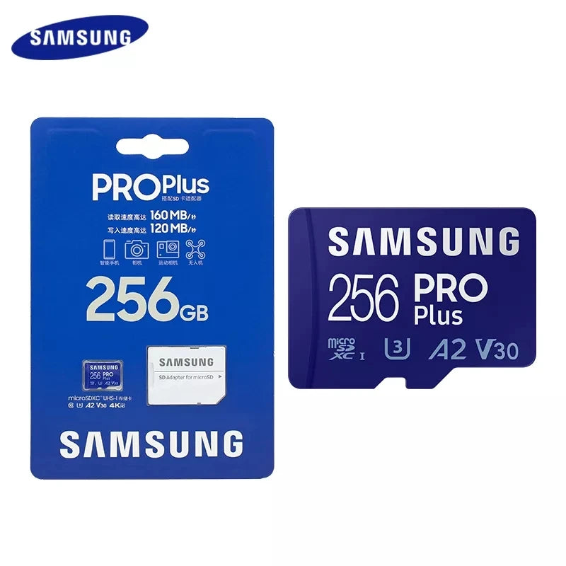 Samsung 128GB-512GB V30 Portable Pro Plus Memory Card 