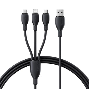 3 in 1 USB Liquid Silicone Type-C Fast Charging Optical Fiber Cable