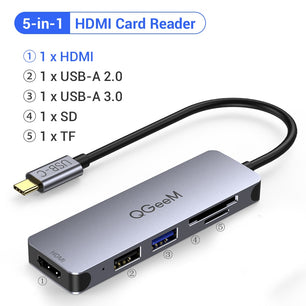 8-IN-1 USB 3.1 Card Reader HDMI USB Splitter Docking Station Hub
