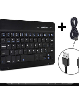 76 Keys Mini Wireless Bluetooth Computer Rechargable Keyboard