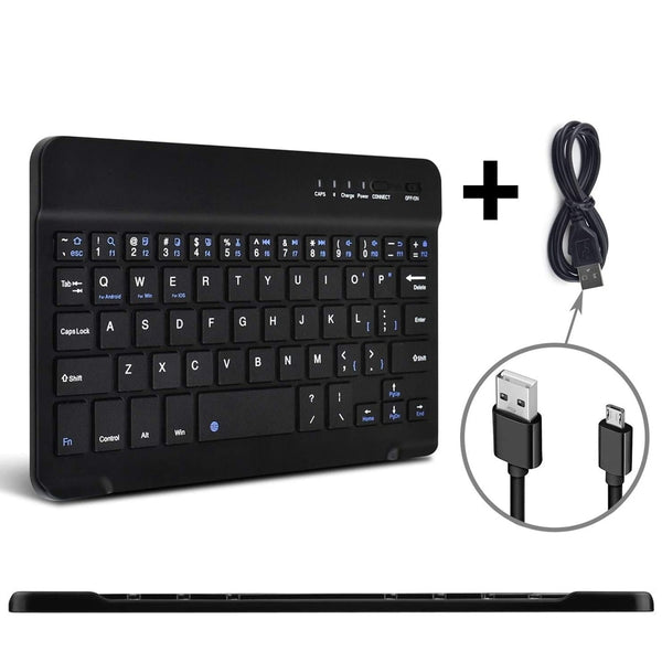 76 Keys Mini Wireless Bluetooth Computer Rechargable Keyboard