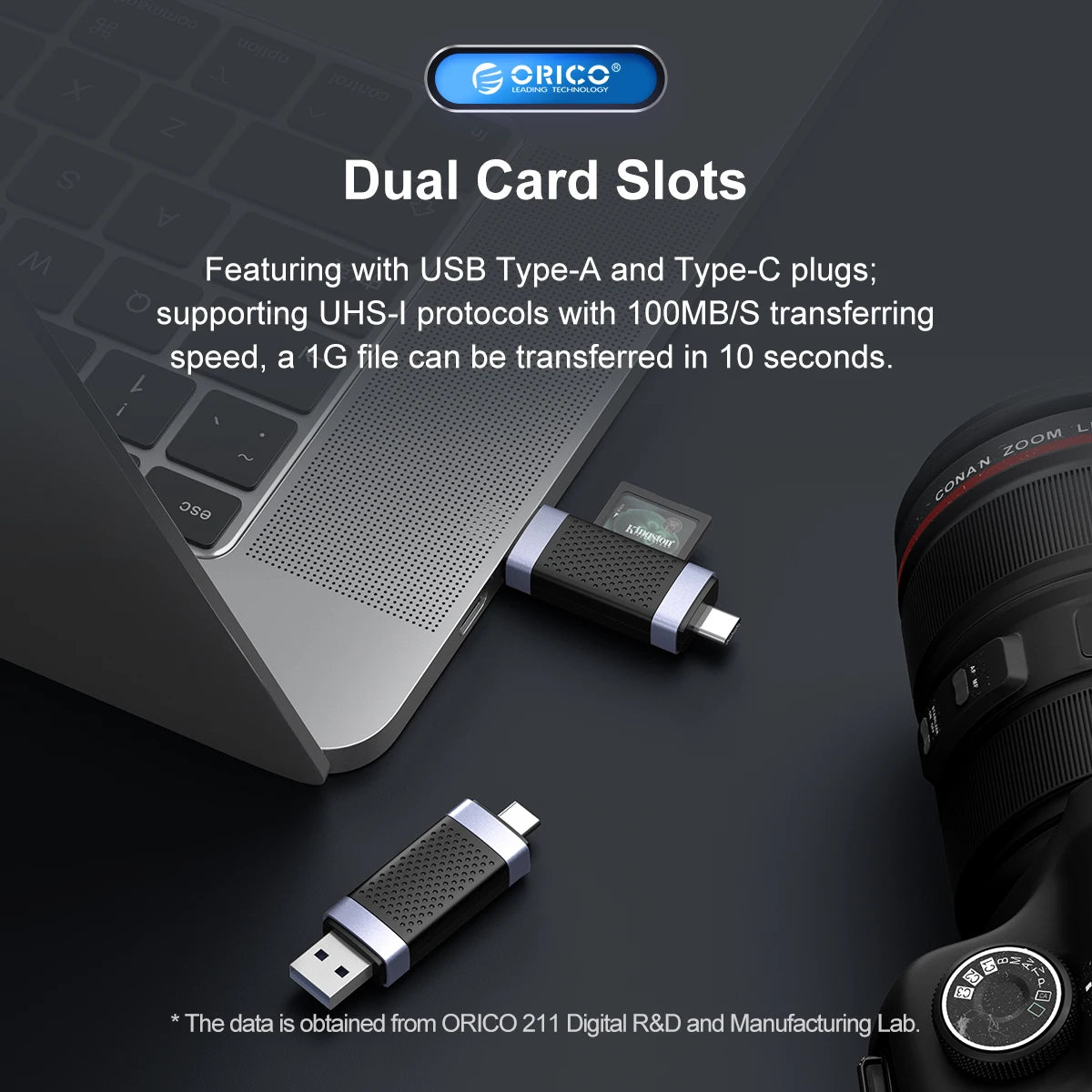 USB 3.0 Aluminium Alloy External Installation Memory Card Adapter