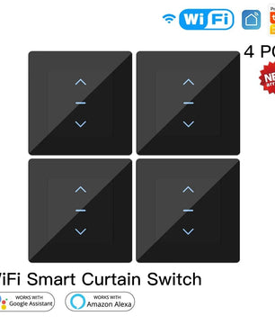 Moes 240V Plastic Curtain Motorized Roller Shutters Blinds Switch