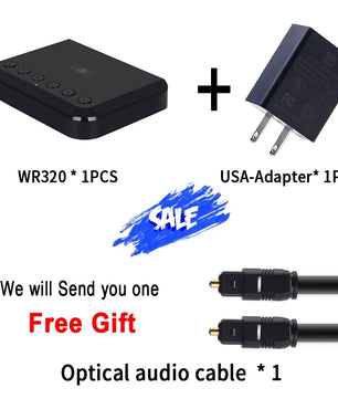 USB 3.5mm WIFI Bluetooth Wireless Audio Receiver Optical Adapter