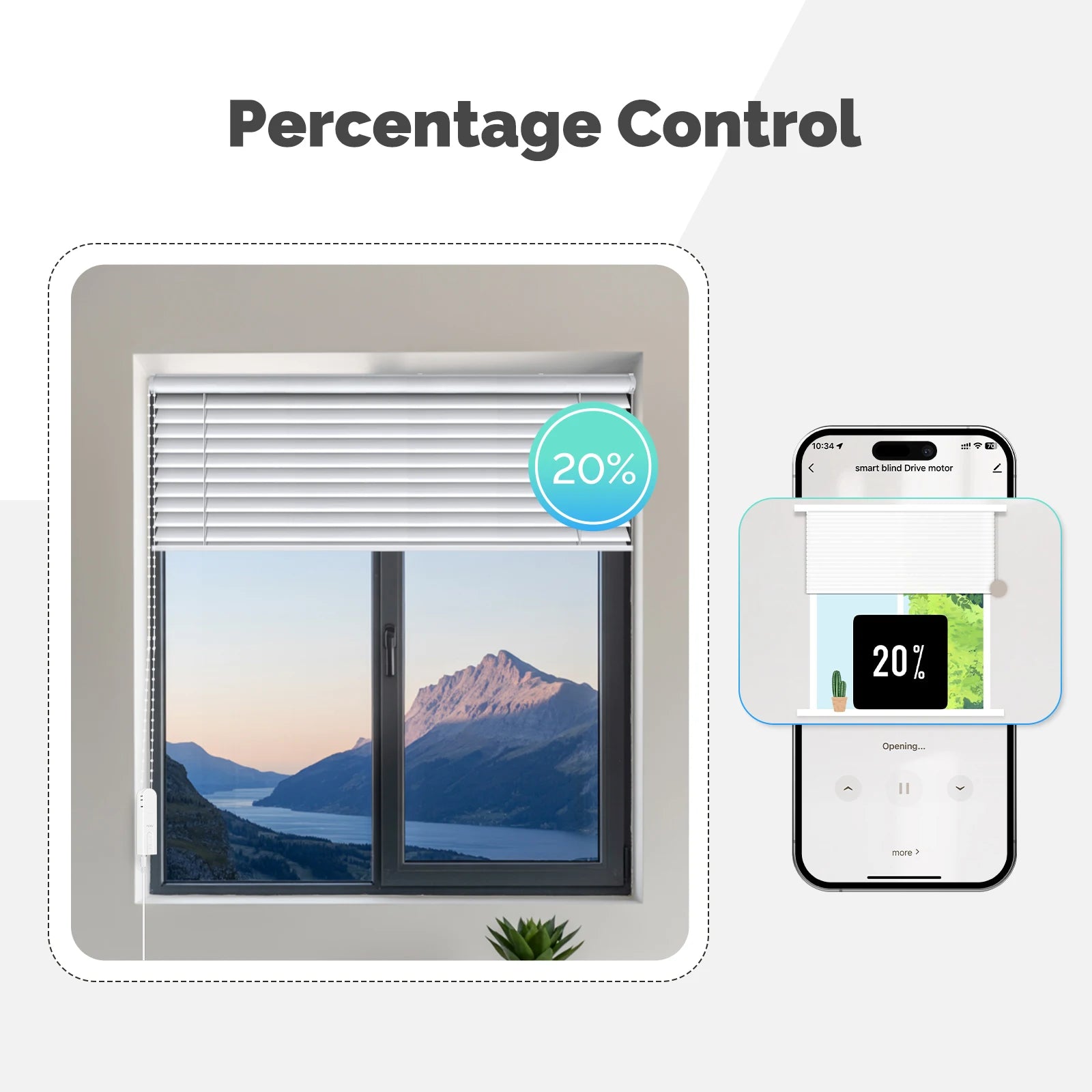 MOES WiFi Roller Blinds Motor for Curtains with Alexa Google Home