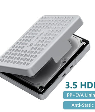 3.5 Inch HDD SSD External Case Hard Drive Storage Box For PC