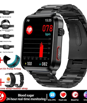 Silica Gel ECG Precise Detection Health Bluetooth Smart Watch