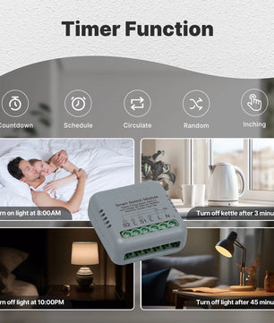 MOES WiFi Zigbee Smart Switch Module 1-4 Gang with Voice Control