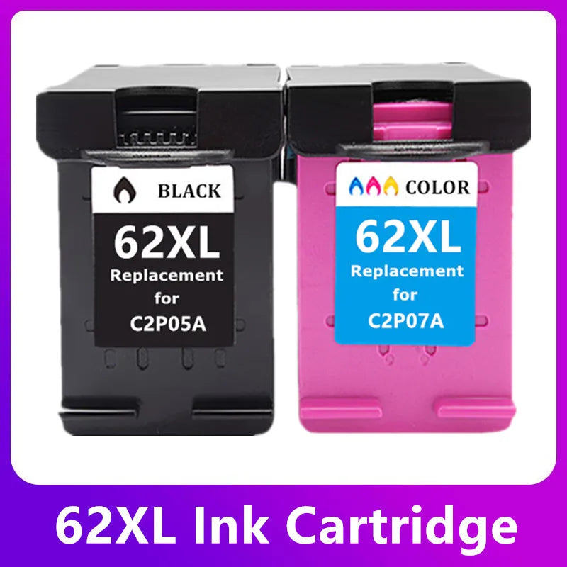 62XL Ink Cartridge Compatible For HP Envy 5540 5640 7640 5646