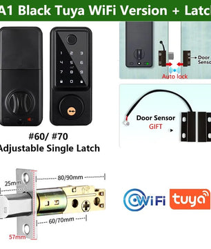 RayKube Aluminium Alloy Fingerprint Digital Smart Door Lock