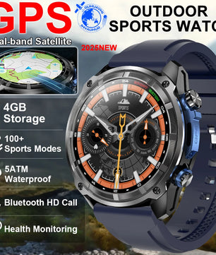 Silica Gel Waterproof Android Round Shape On-Wrist Smartwatch