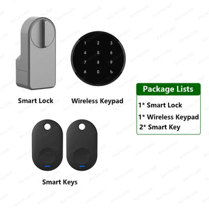 Stainless Steel Dry Battery Bluetooth Reversible Smart Door Lock