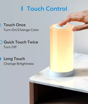 Meross Plastic Smart WiFi LED Night Light Dimmable Bedside Lamp