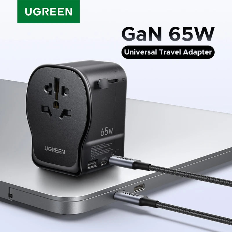 Ugreen 65W Alloy Type-A Fast Charger For iPhone and Laptop