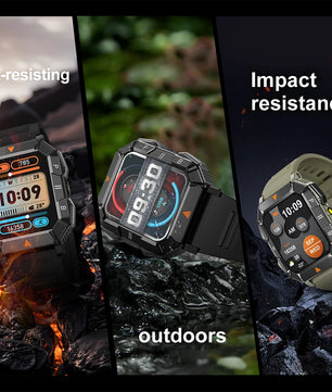 Silica Gel Waterproof Android Square Shaped Bluetooth Smartwatch