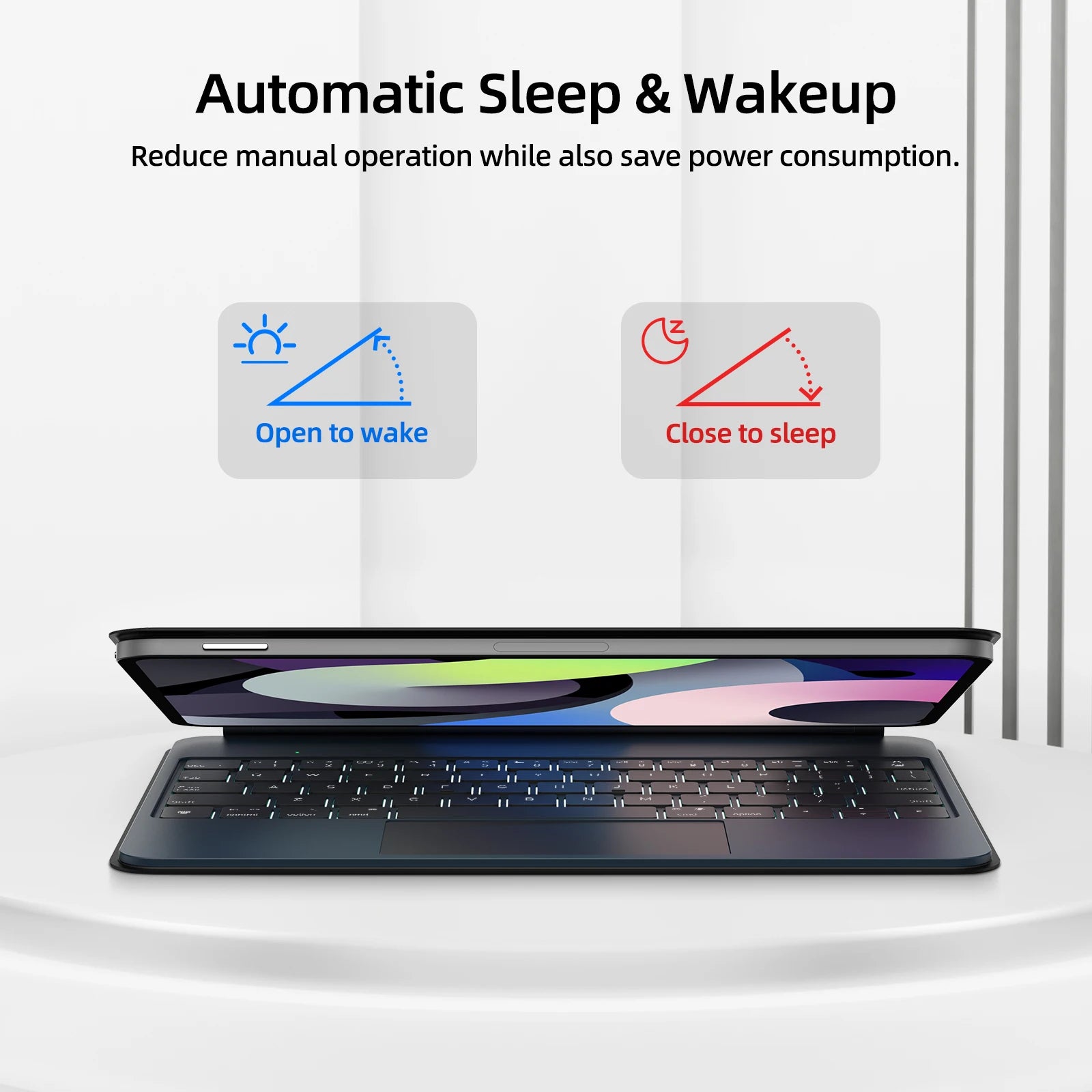 11 Inches Wireless Magnetic Magic Keyboard Case for Apple iPad