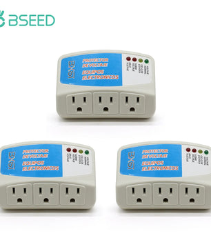 Bseed 12A Alloy Surge Protector Voltage Moulded Case Wall Socket