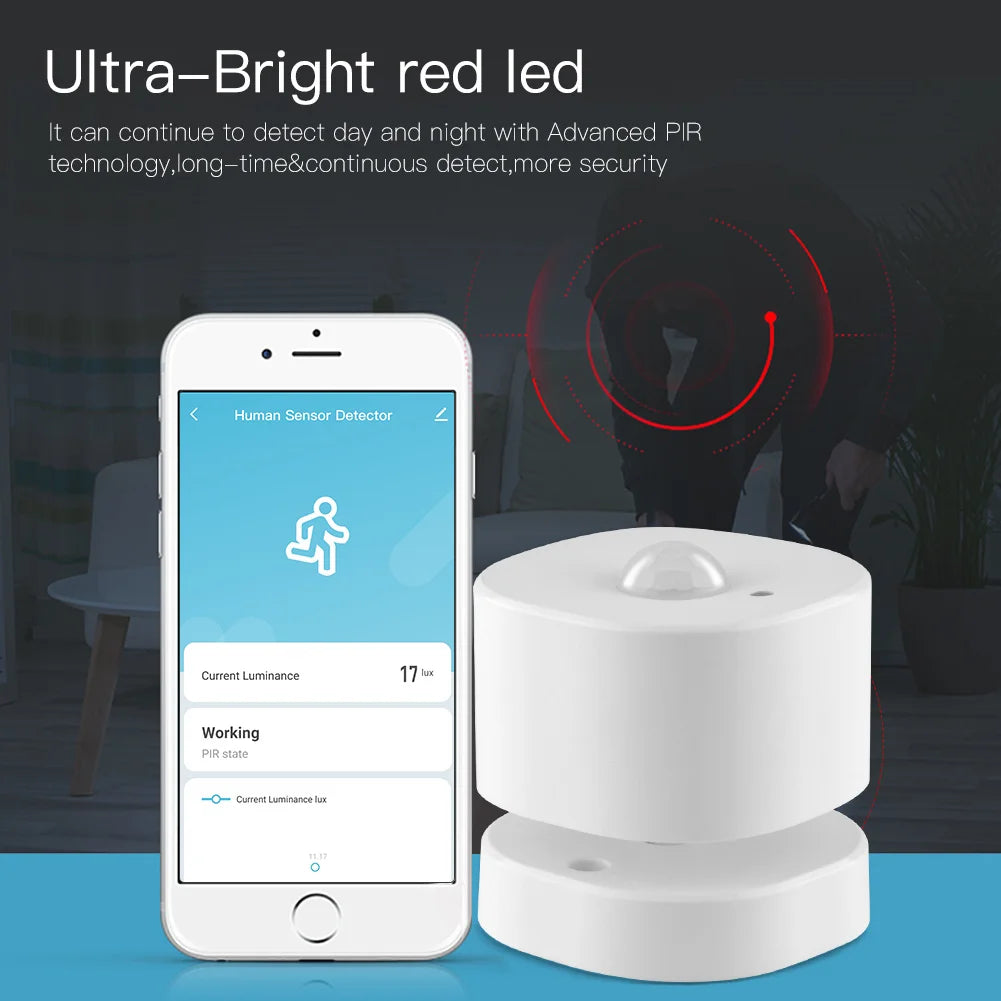 Moes Tuya ZigBee PIR Motion Detector Sensor for Smart Home Security