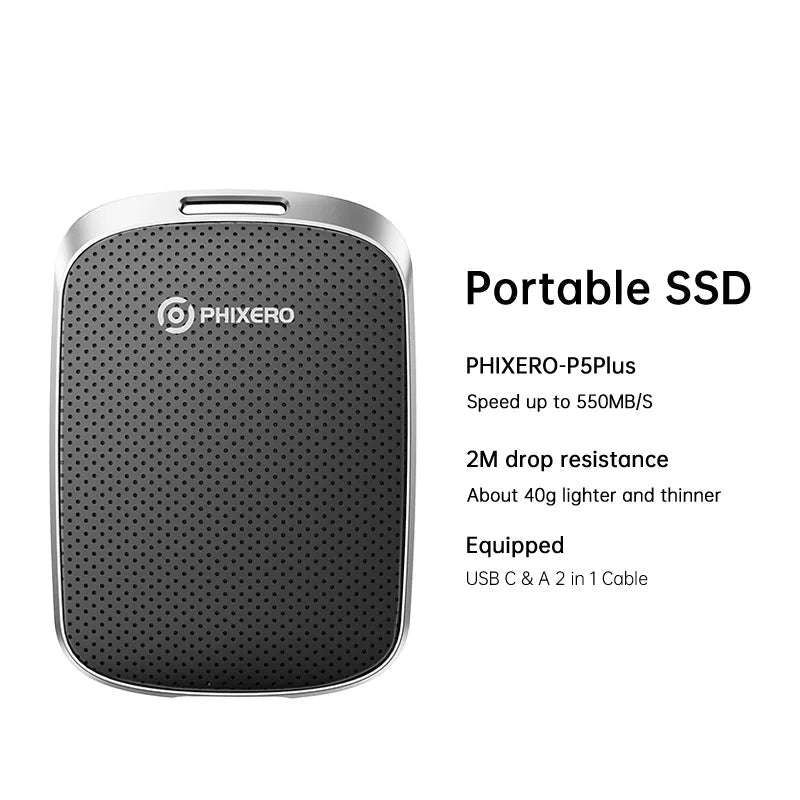 128GB USB 3.2 External Type-C Solid State Drive For Laptop