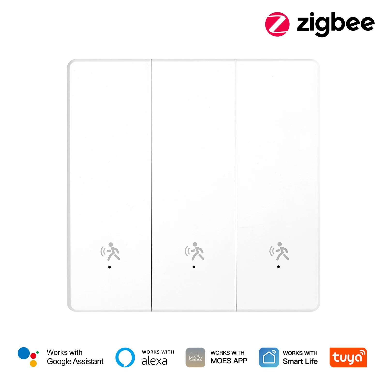 Moes Tuya Smart Human Presence Radar Detection Wall Light Switch