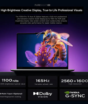 Lenovo YOGA Pro 15 Aura 32GB RAM 2TB SSD 15.3 Inch Laptop