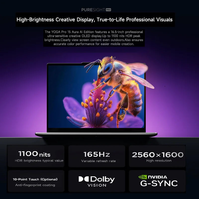 Lenovo YOGA Pro 15 Aura 32GB RAM 2TB SSD 15.3 Inch Laptop