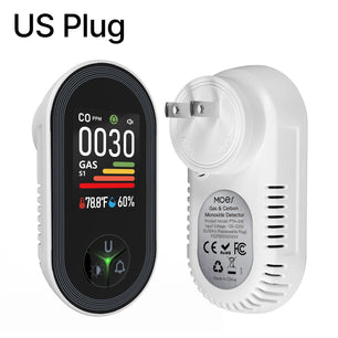 MOES Plastic Carbon Monoxide Detector Temperature Humidity Sensor
