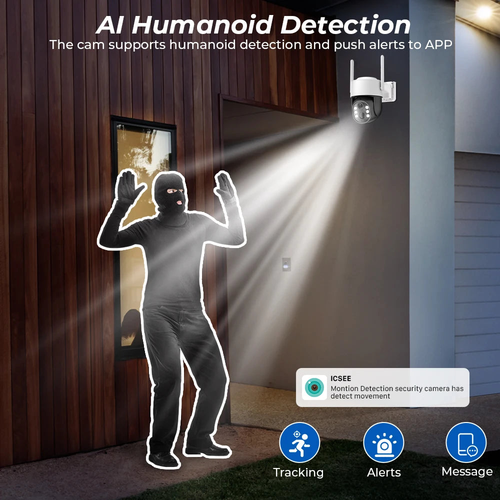 5MP Outdoor Solar 7800mAh Battery Wireless Surveillance Camera