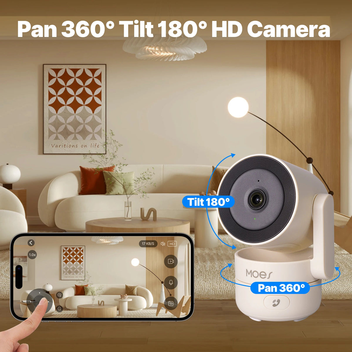 4 Mega Pixel PVC 5V 1A Night Vision Tilt Smart Security Camera