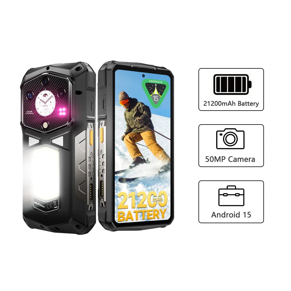 21200mAh 512GB Android Armor 29 Pro 5G Rugged Smartphone