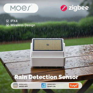 MOES Tuya ZigBee Smart Wireless Waterproof IPX4 Rain & Flood Sensor