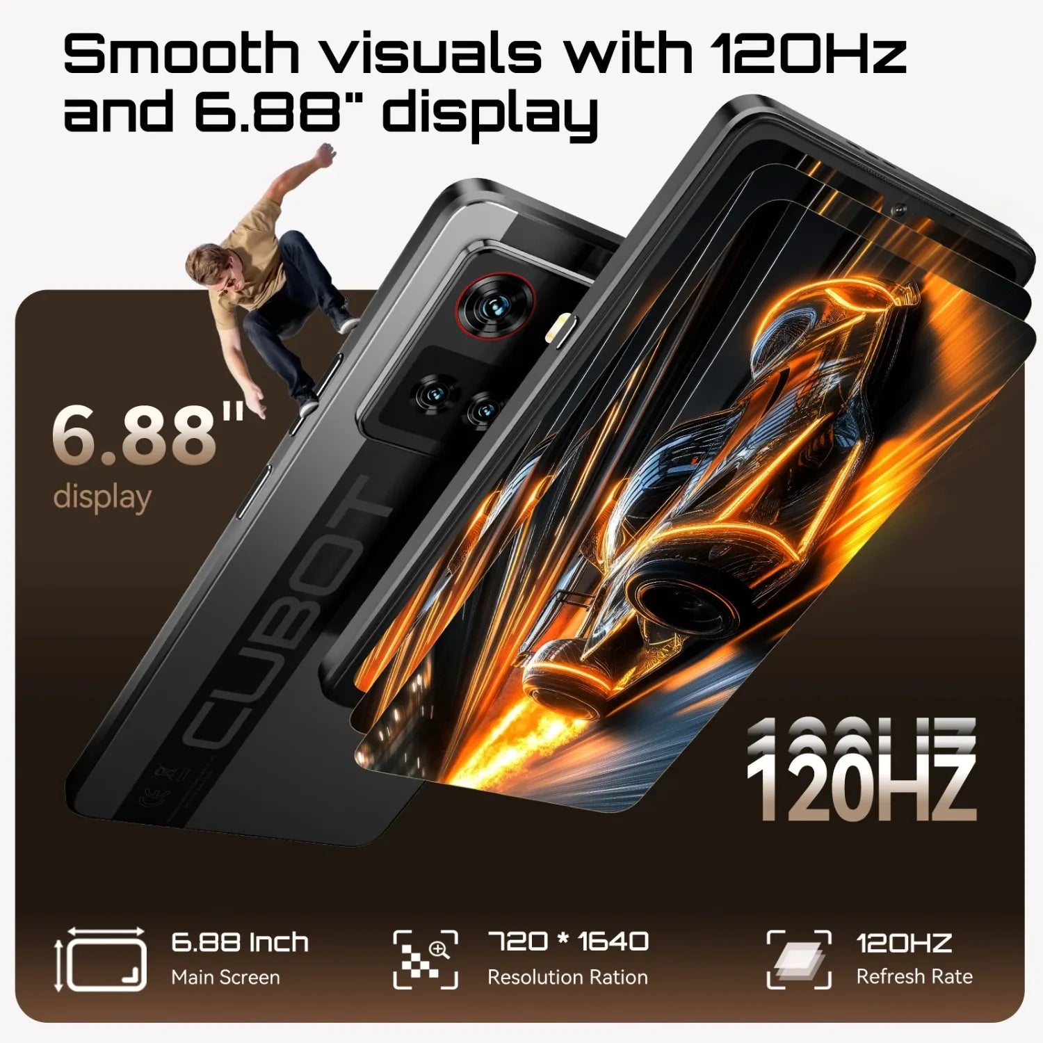 5100mAh 256GB Android CUBOT X100 5G Ultra Smartphone