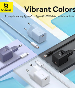 Baseus 30W Alloy USB Type-C Charger For iPhone 15 14 13 12 11 Pro Max