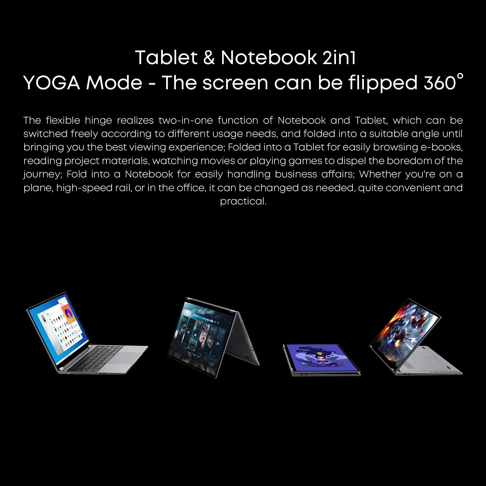 13.5 Inch FreeBook N100/i3-1215U Quad Core 12GB Touch Screen Laptop