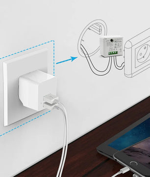LoraTap 10A Plastic Wireless Switch Socket Relay Module Kit