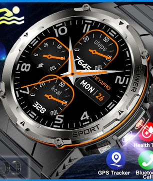 Silica Gel Waterproof Round Shaped Heart Rate Tracker Smartwatch