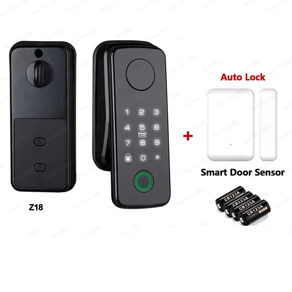 RAYKUBE Aluminium Alloy Auto Smart Digital Fingerprint Lock