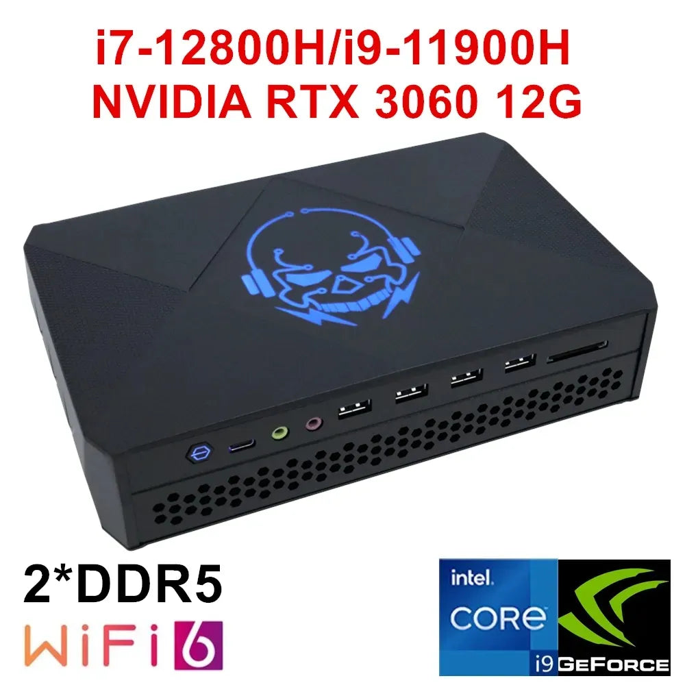 Topton Core i7-12800H i9-11900H DDR4 DDR5 Mini Gaming Desktop