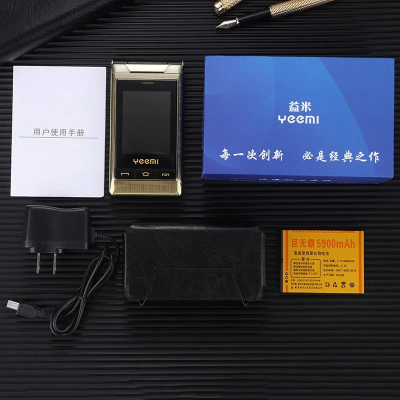 1800mAh 8MP Normal Screen Dual Screen Flip Android Smartphone