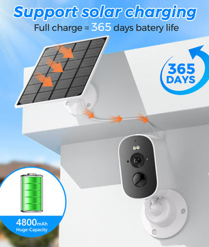 1080p 4MP Wireless Solar Human Detection Security Protection Camera