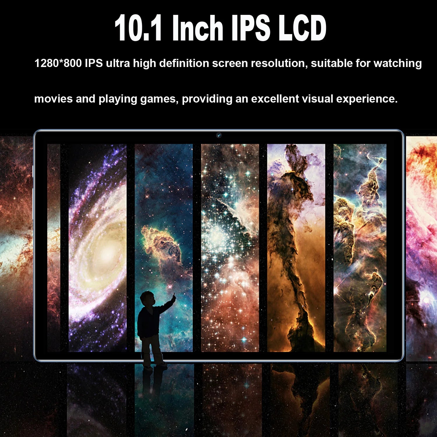 Sauenaneo 10.1-inch 4GB/64GB Dual Camera Dual SIM Card Tablet
