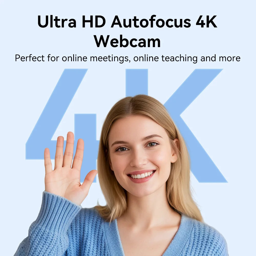 Plastic 8MP 1080P 60FPS USB Camera with Mics for Computer