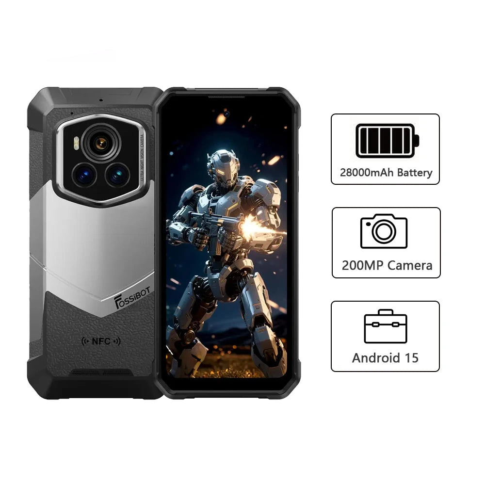 28000mAh 512GB Android F107 PRO 5G Rugged Smartphone