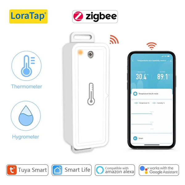 LoraTap Plastic Real Time Temperature and Humidity Sensor