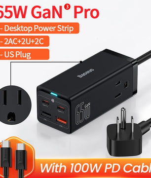 Baseus 65W 100W USB Type-C Fast Charger For iPhone and MacBook