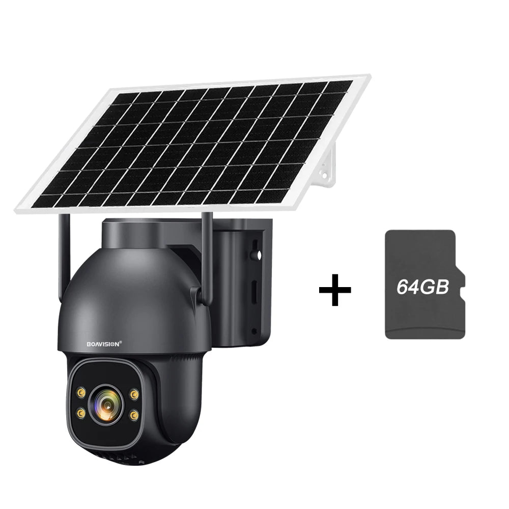Boavision 4G 128GB Solar Outdoor Night Vision Security Camera